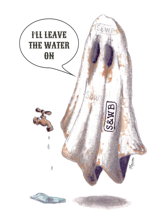 Sewage and Water Board Ghost - Art Print